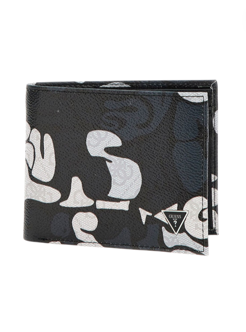 Printed Torino Billfold with Coin Pocket Wallet