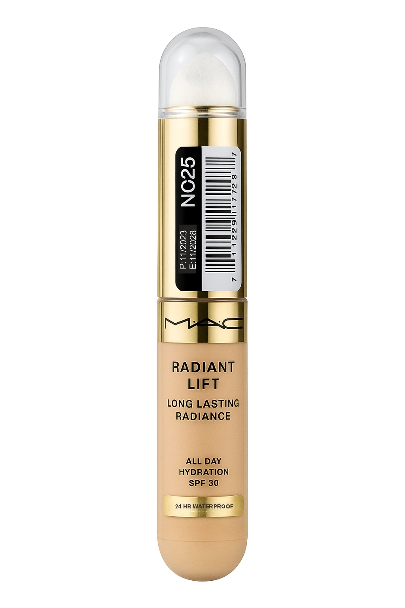 MAC Radiant Lift foundation bottle on a white background monza outlet, Shein outlet, monza fashion
