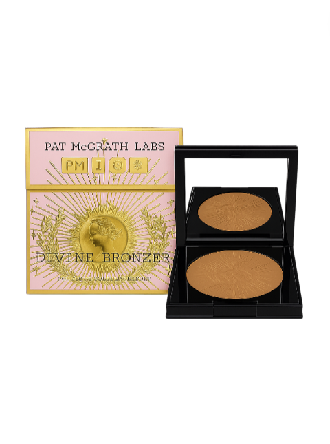 Pat McGrath Labs Divine Bronzer with packaging on a white background. Monza Outlet