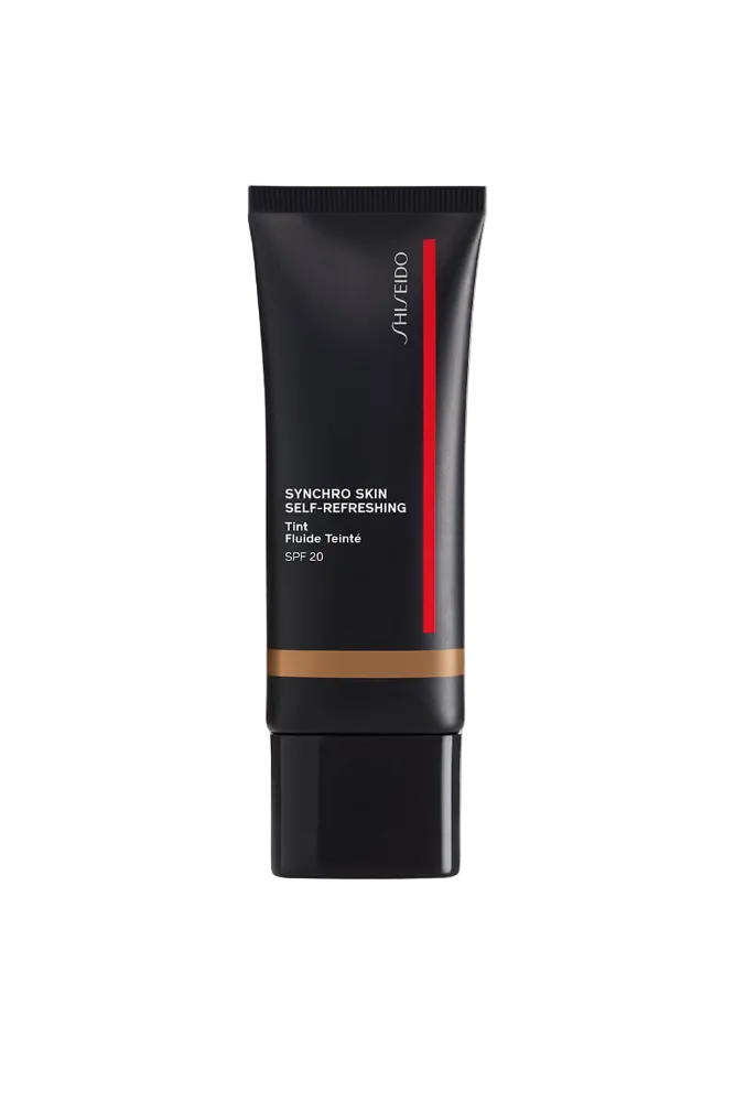 Shiseido Synchro Skin Self-Refreshing Tint tube on a white background Monza Outlet