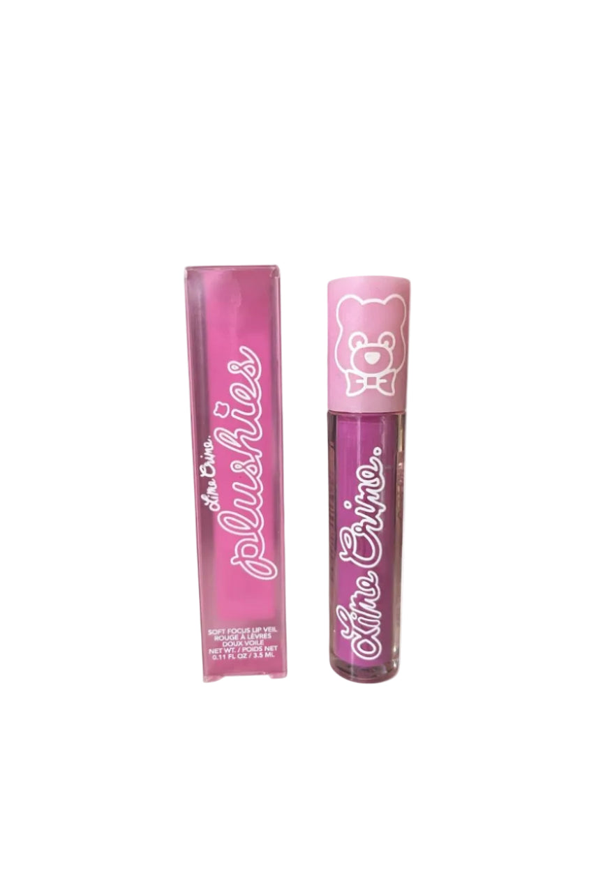 Two pink lip gloss tubes with 'Lilac Crime' branding on a white background Monza fashion outlet, monza outlet, shein outlet, shien outlet cosmetics, makeup, perfume