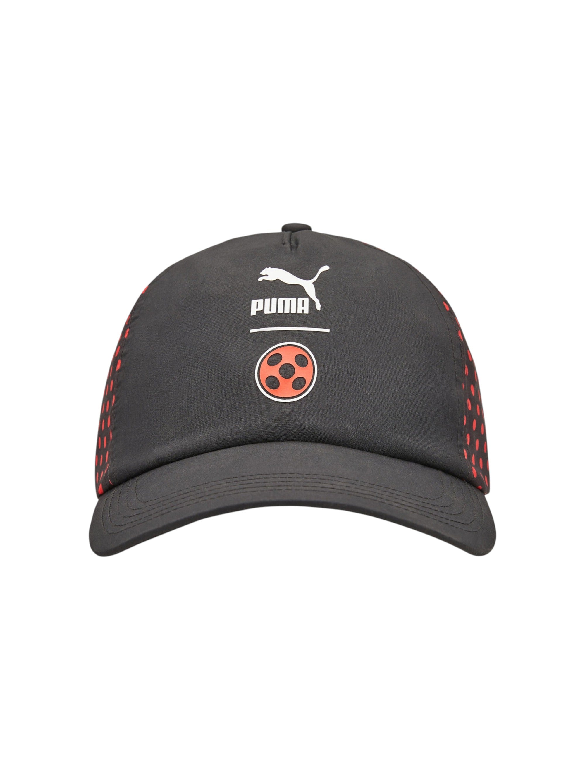 Black cap with Puma logo and red accents on a white background Puma Monza Outlet