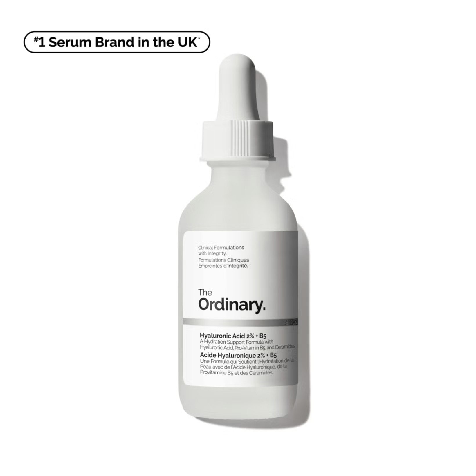 Skincare serum bottle with dropper labeled The Ordinary on a white background Monza Outlet