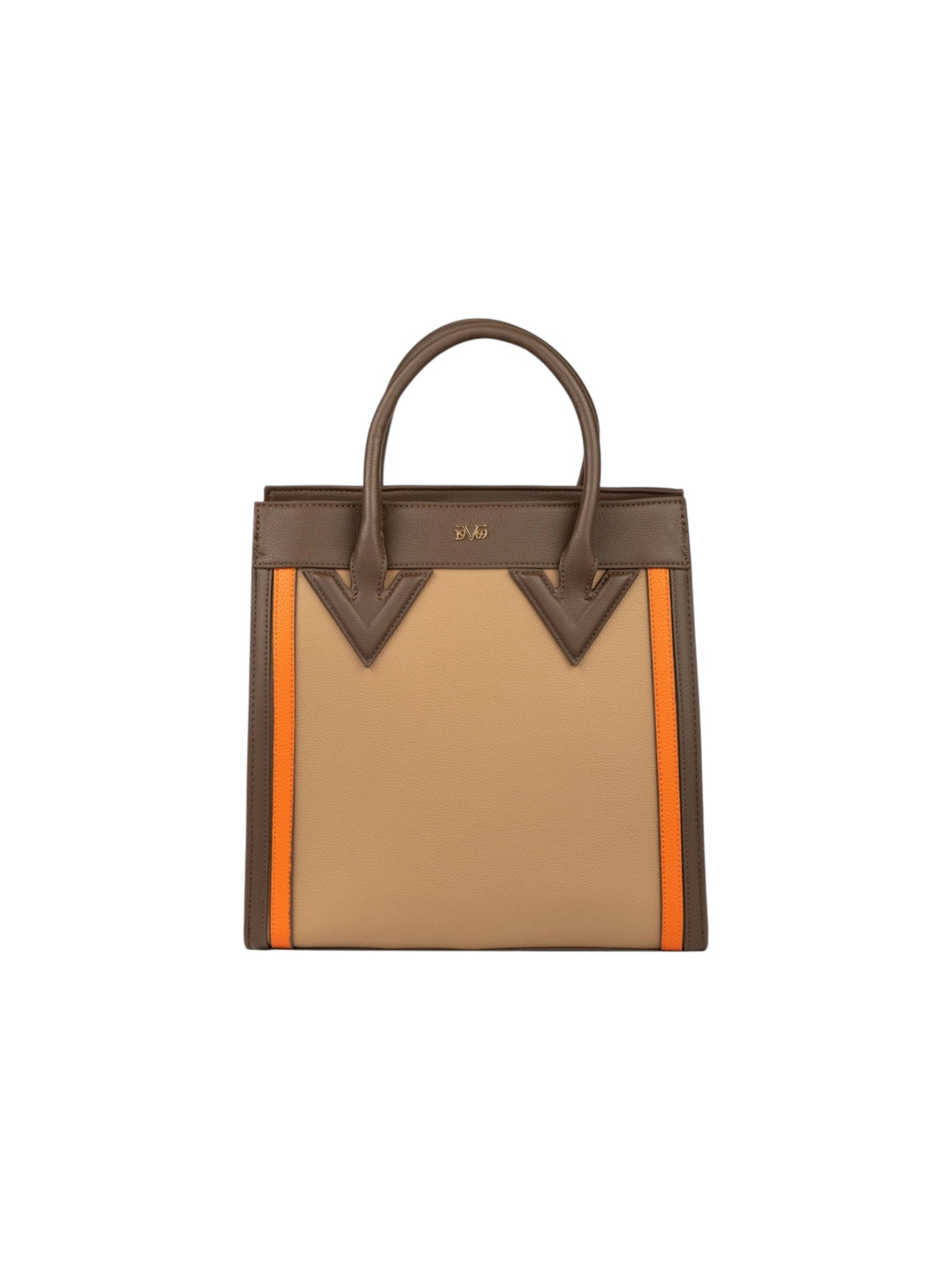 19V69 Italia Lotte Women's Taupe/Orange Handbag