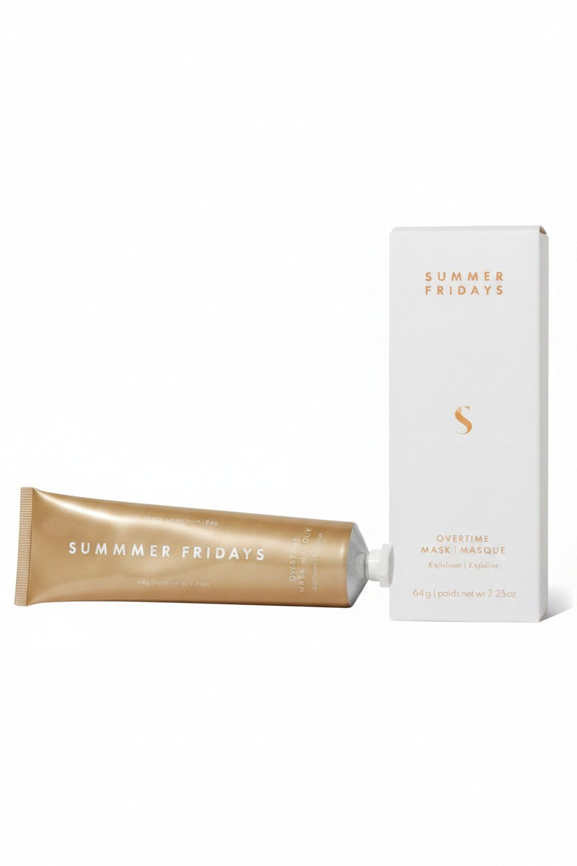 Tube and packaging of Summer Fridays product on a white background. Summer Fridays, Monza Outlet, Monza Fashion, Shein Outlet