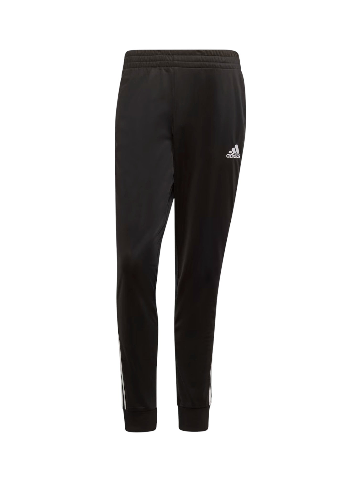 Black Adidas tracksuit pants on a white background. Adidas, Monza Outlet, Monza Fashion, Shein Outlet