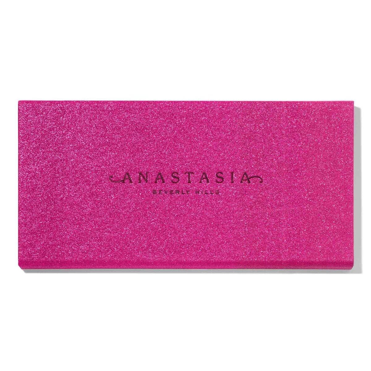 Pink glittery eyeshadow palette with Anastasia Beverly Hills logo on a white background Monza Outlet