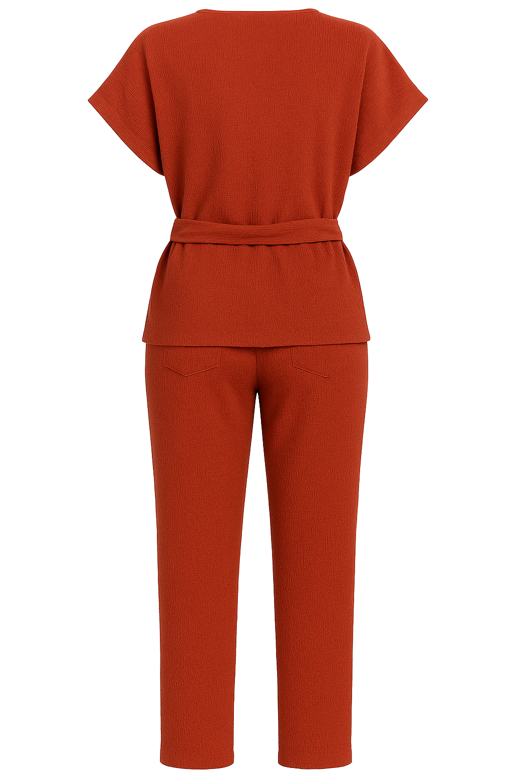 Orange jumpsuit on a white background. Antler Monza Outlet