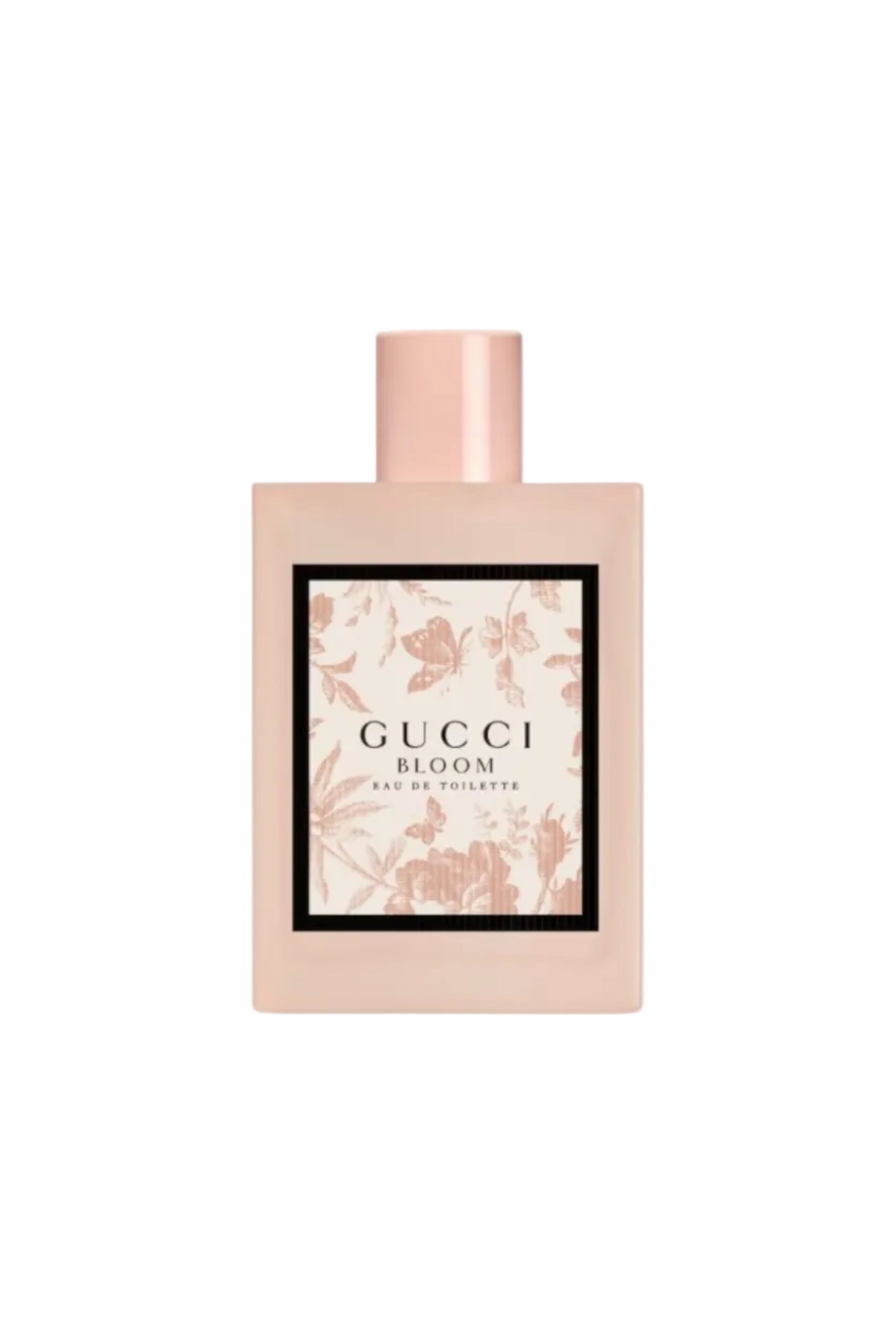 Gucci Bloom perfume bottle on a white background Monza Outlet