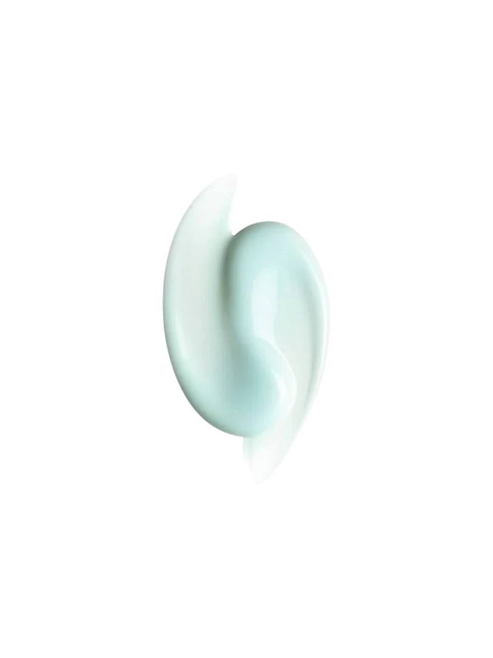 Light blue oval object on a white background. Clarins, Monza Outlet, Monza Fashion, Shein Outlet