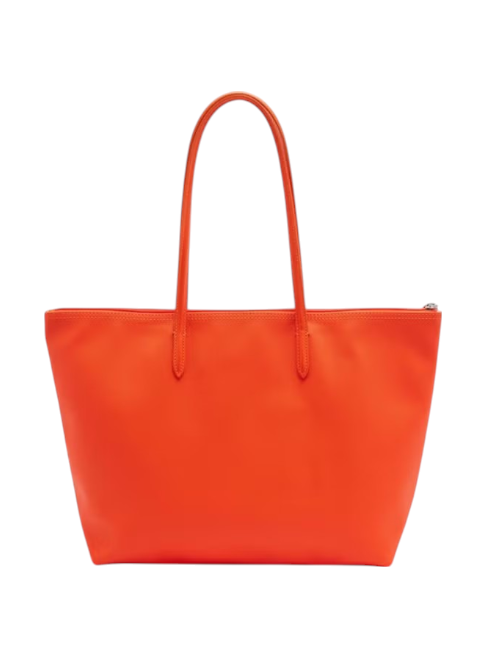 Orange tote bag on a white background Lacoste Monza Outlet Monza Italy