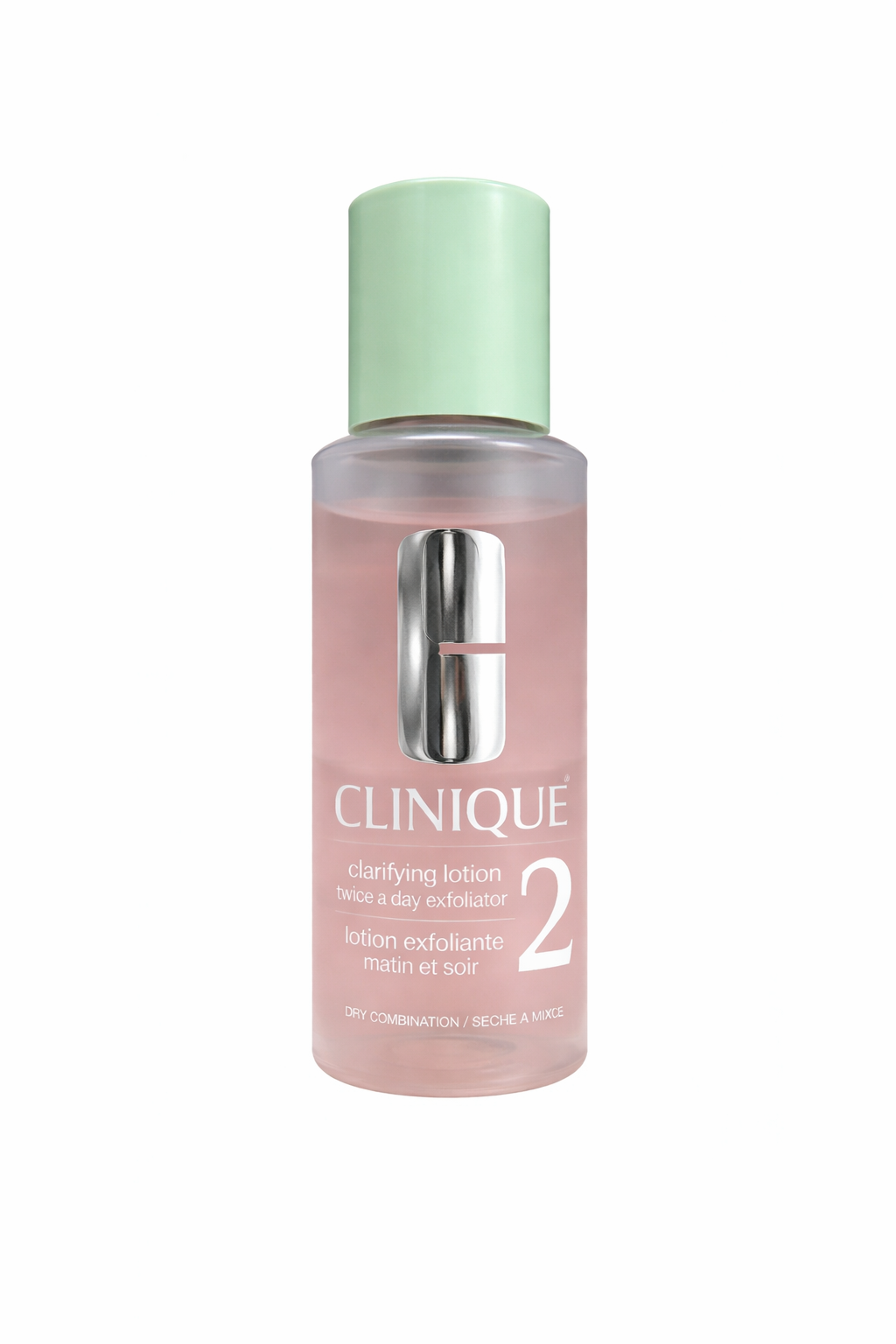 Clinique bottle of clarifying lotion on a white background. Clinique, Monza Outlet, Monza Fashion, Shein Outlet