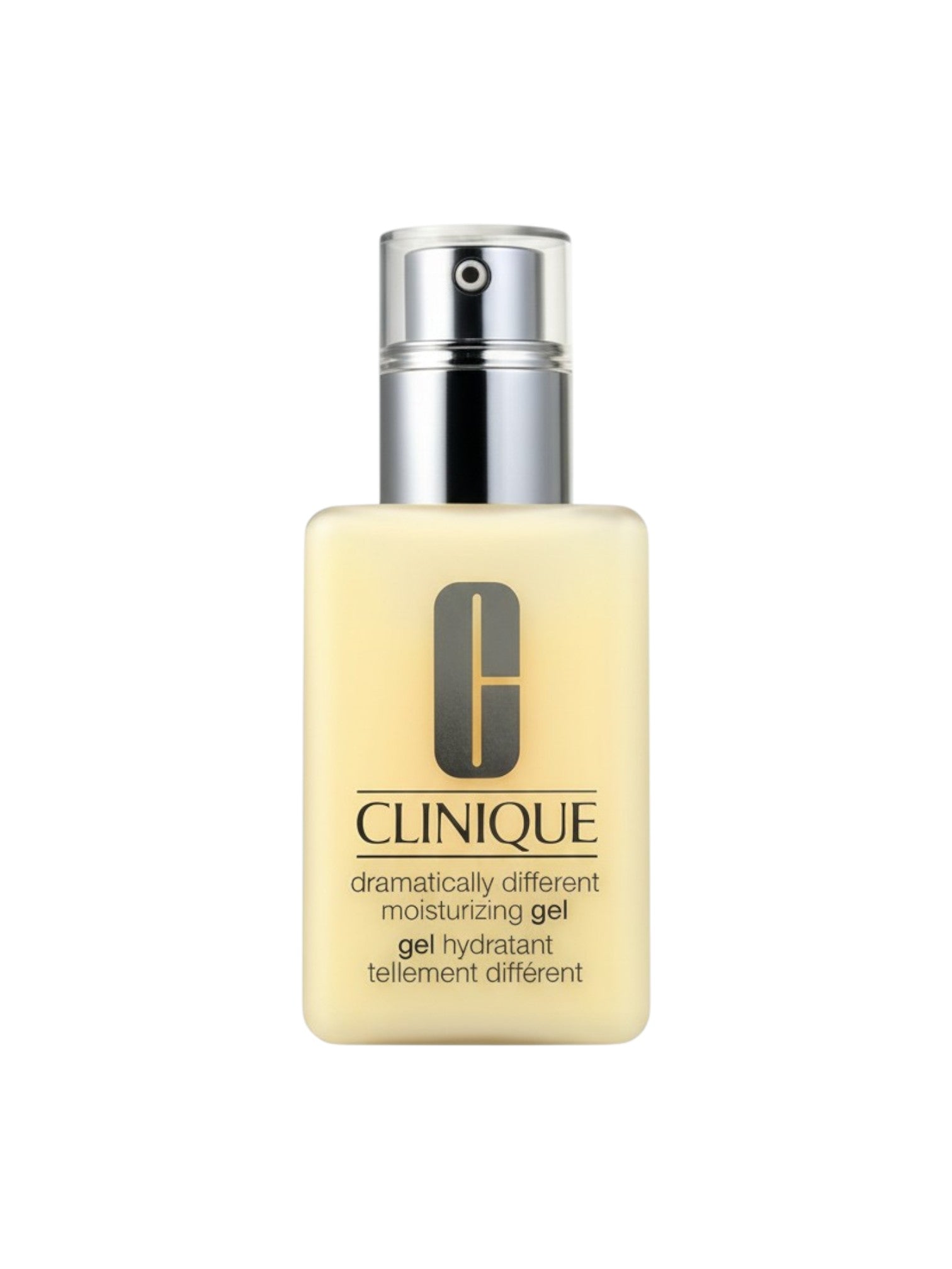 Clinique moisturizing gel bottle on a white background. Clinique, Monza Outlet, Monza Fashion, Shein Outlet
