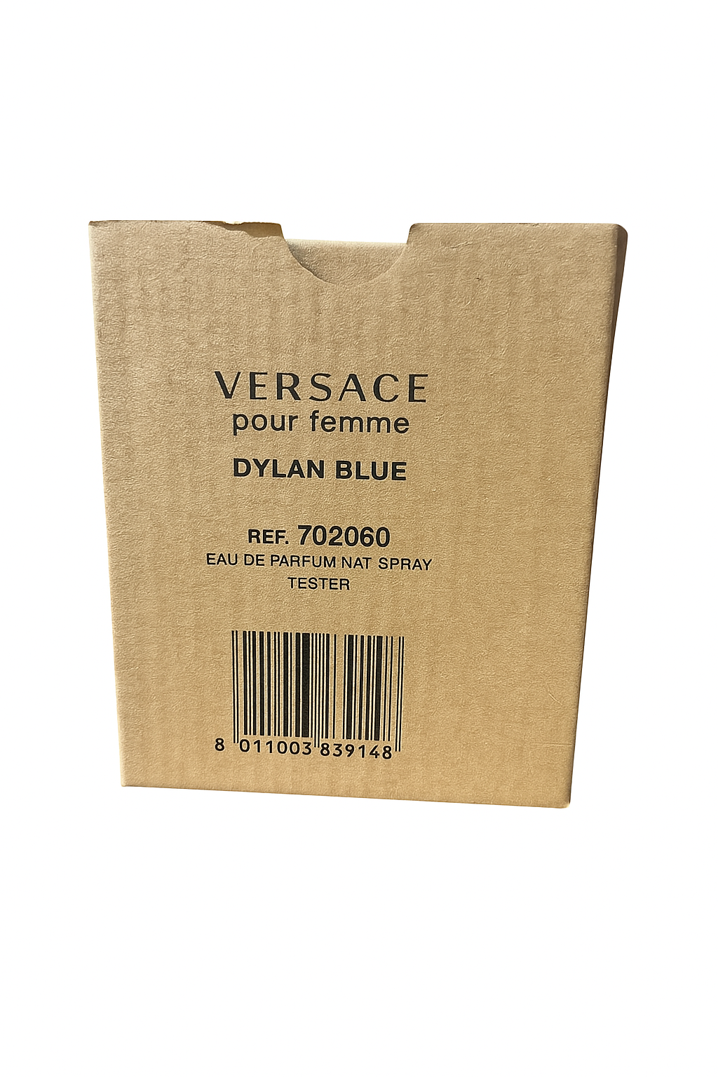 Versace Dylan Blue perfume packaging on a white background Versace Monza Outlet