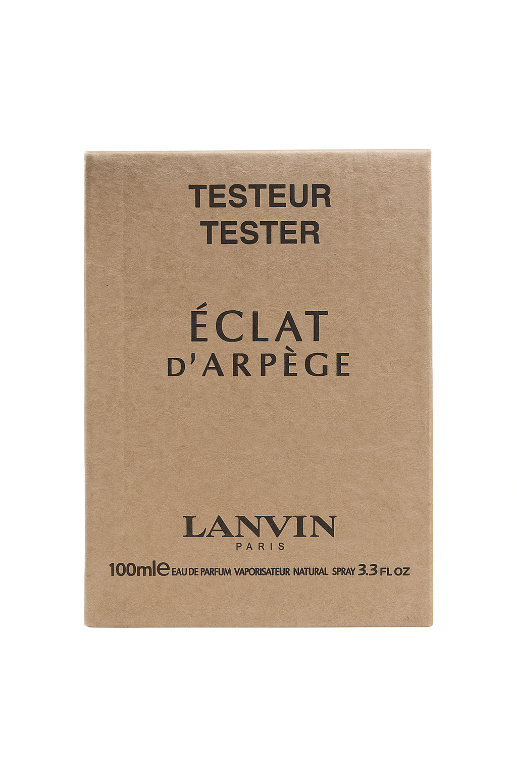 Lanvin Eclat d'Arpege perfume tester packaging on a white background Monza Outlet