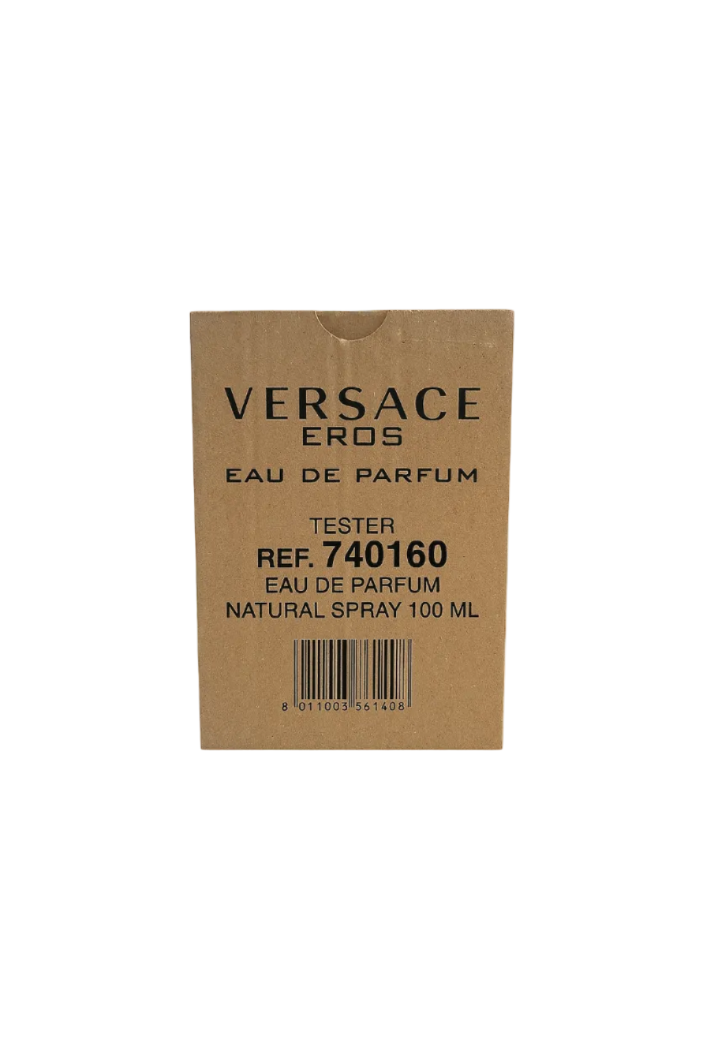 Versace Eros Eau de Parfum tester packaging on a white background Versace Monza Outlet