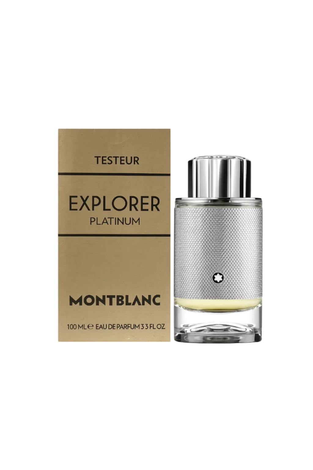 Montblanc Explorer Platinum perfume bottle and packaging on a white background Monza Outlet