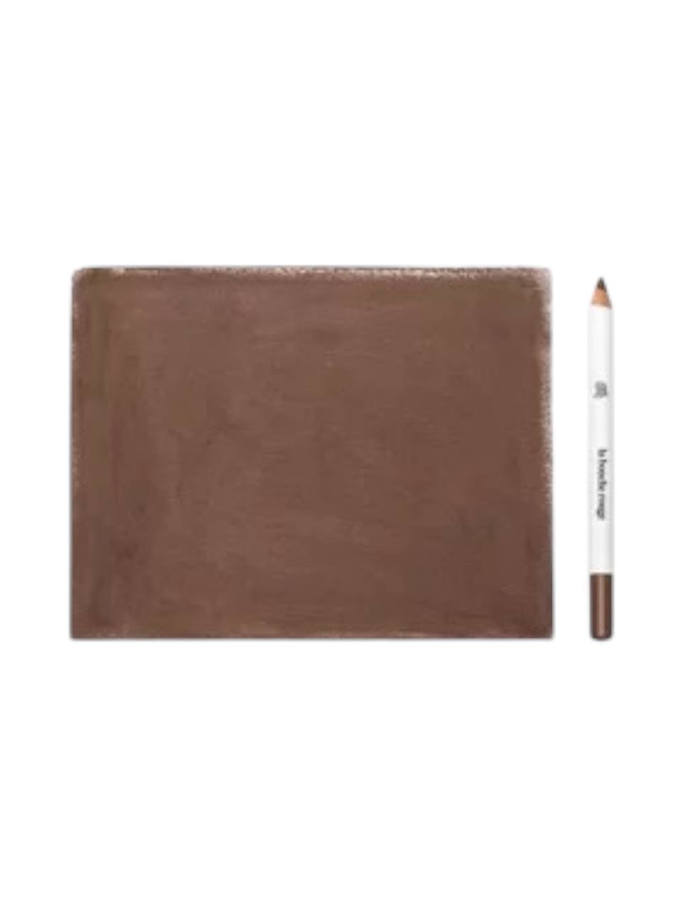 Brown makeup palette with a pencil on a white background Monza outlet, monza fashion, shein outlet, shien outlet