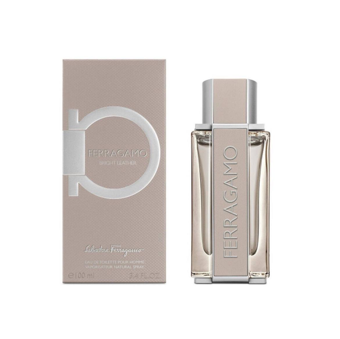 Ferragamo men's perfume bottle and packaging on a white background Monza Outlet