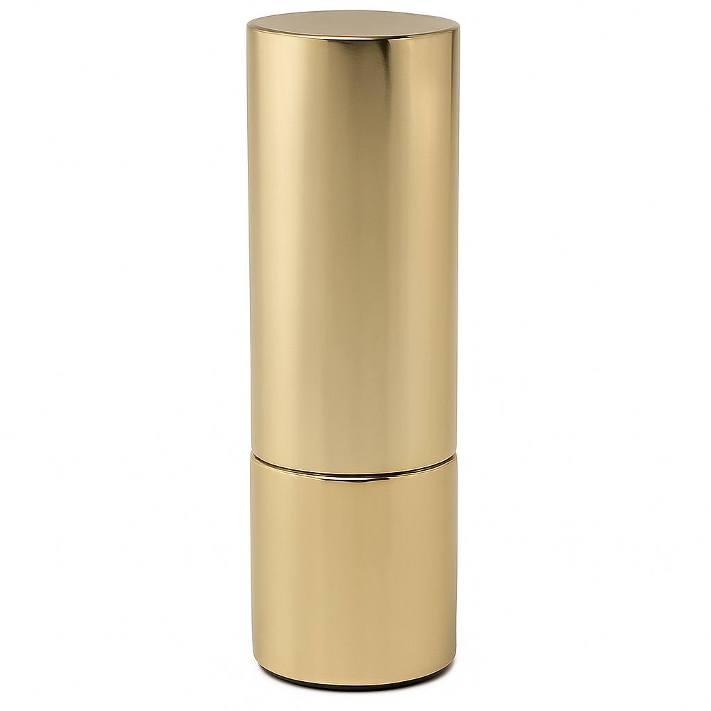 Gold cylindrical object on a white background Clarins Monza Outlet
