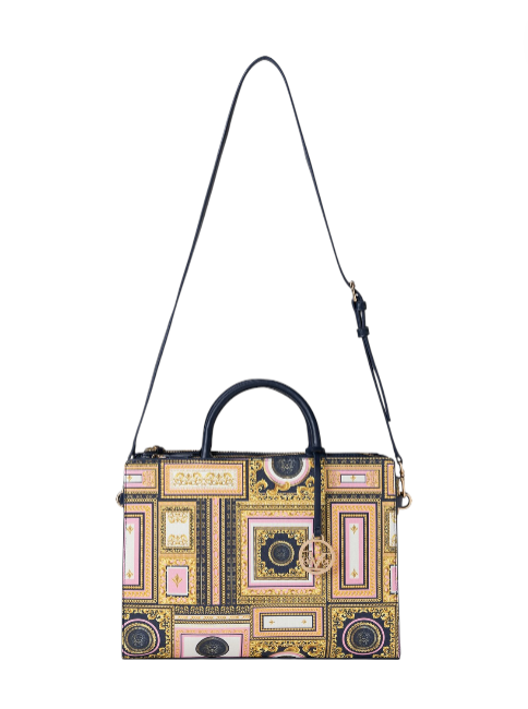 Designer handbag with intricate pattern on a white background monza outlet, Shein outlet, monza fashion