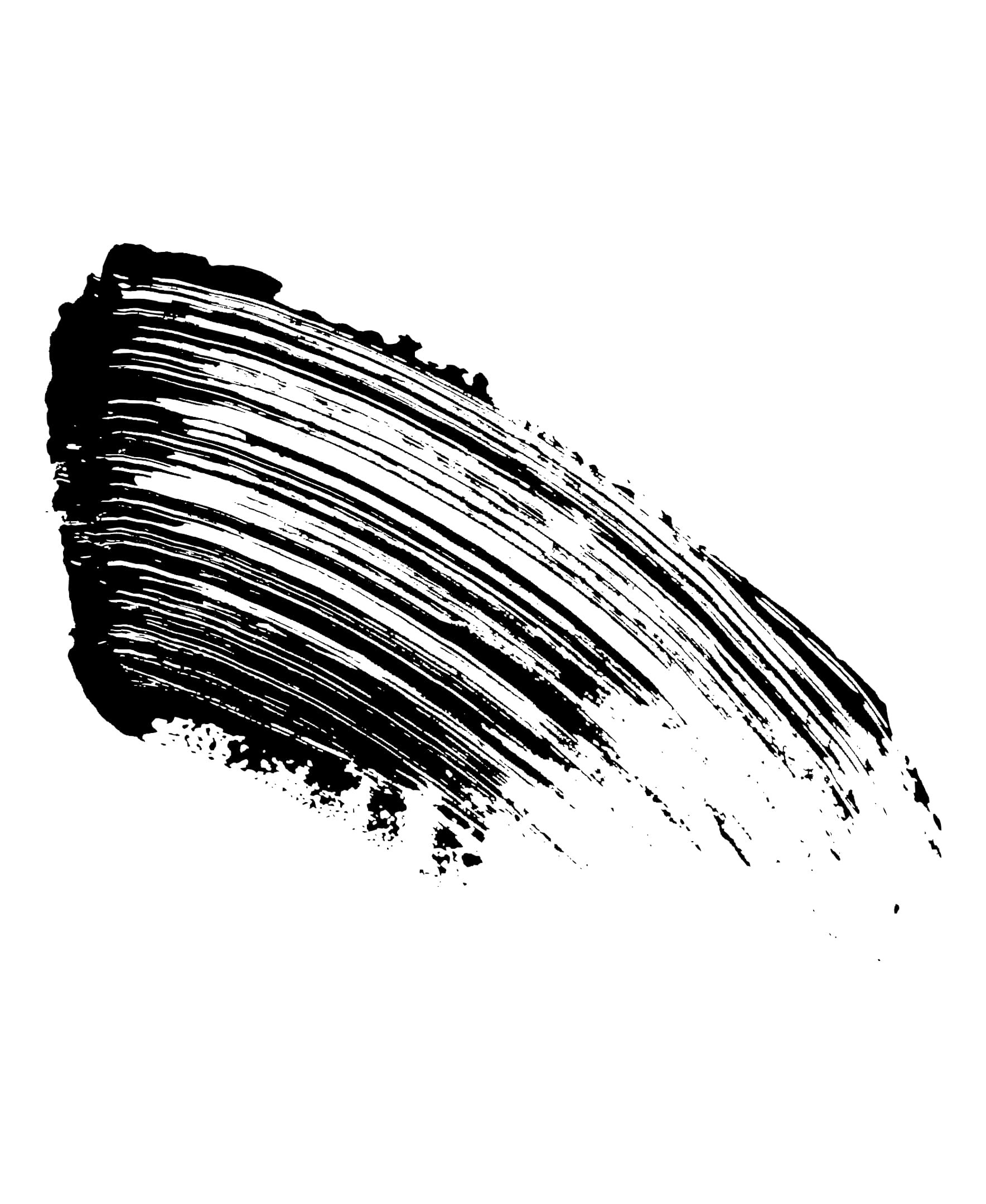 Black brush stroke on a white background Monza fashion outlet, monza outlet, shein outlet, shien outlet cosmetics, makeup, perfume