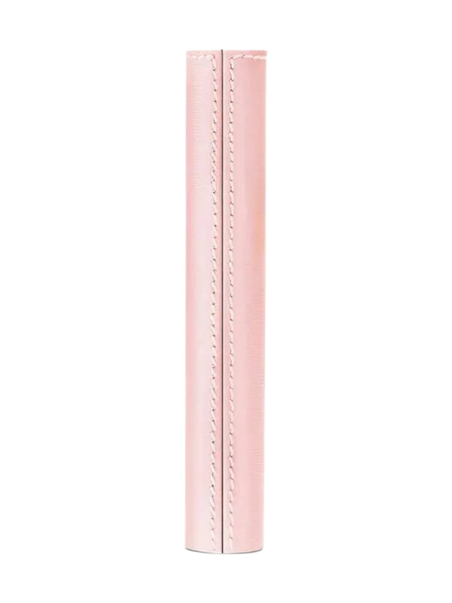 Pink cylindrical object with decorative stitching on a white background Monza outlet, monza fashion, shein outlet, shien outlet