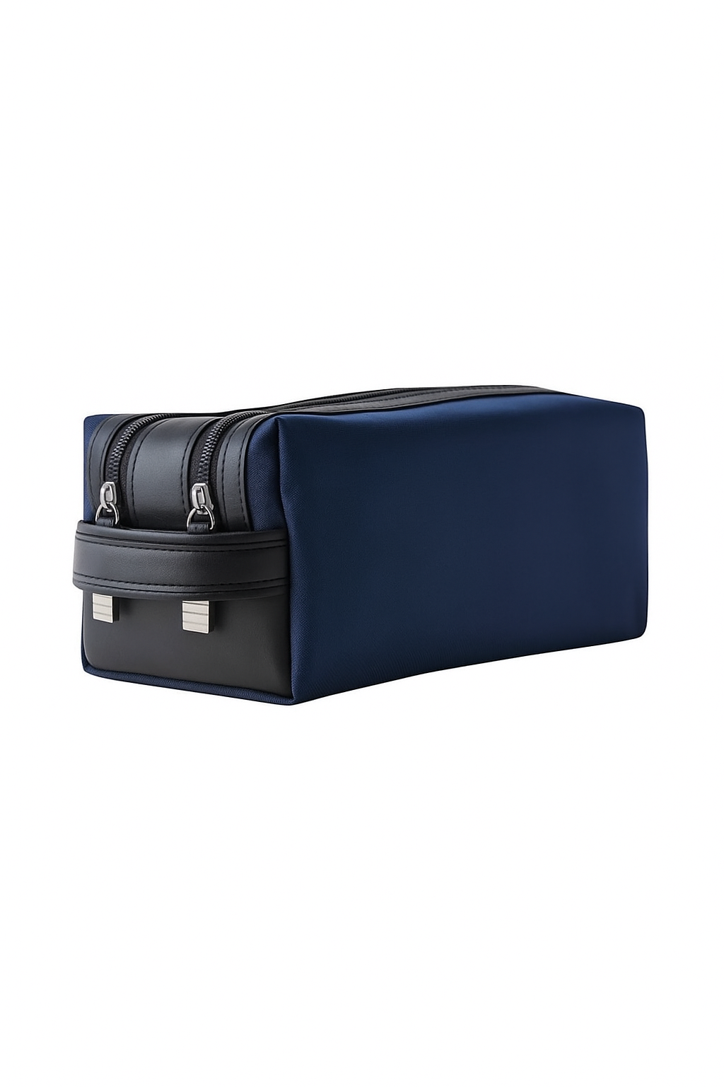 Navy blue toiletry bag with black accents on a white background Dior Monza Outlet, Monza Fashion, Shein Outlet
