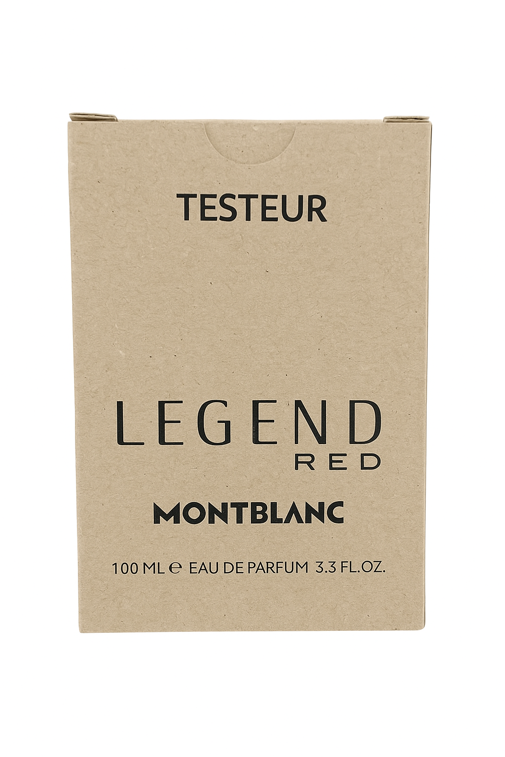 Montblanc Legend Red perfume test box on a white background Monza Outlet