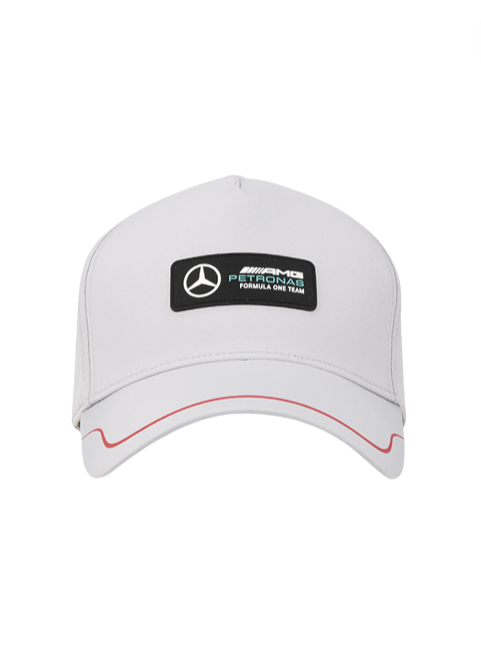 White cap with Mercedes-Benz logo on a white background Monza Outlet