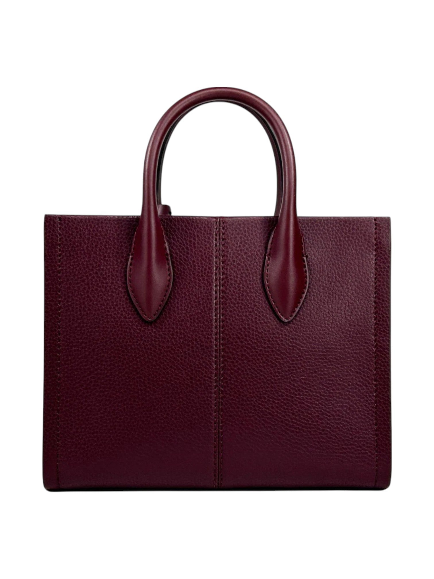 Burgundy leather handbag with a textured finish on a white background Michael Kors Monza Outlet, Monza Fashion, Shein Outlet