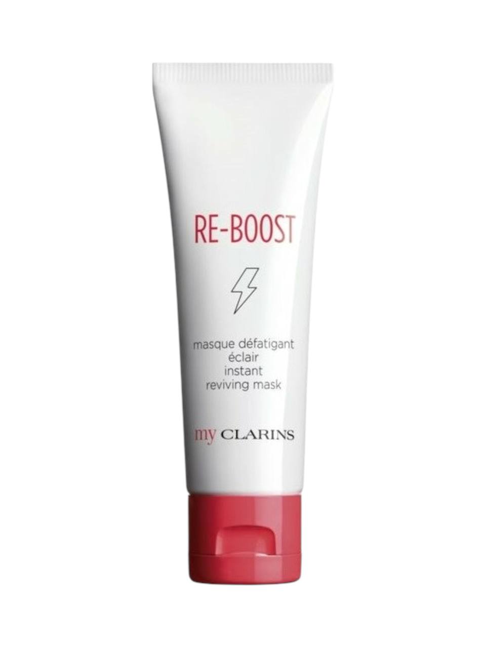 Clarins Re-Boost mask tube on a white background monza outlet, Shein outlet, monza fashion