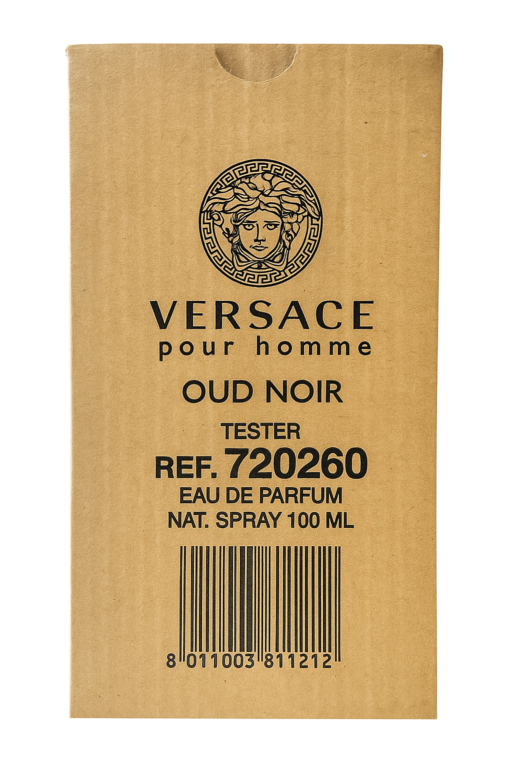 Versace pour homme Oud Noir perfume packaging on a white background Versace Monza Outlet