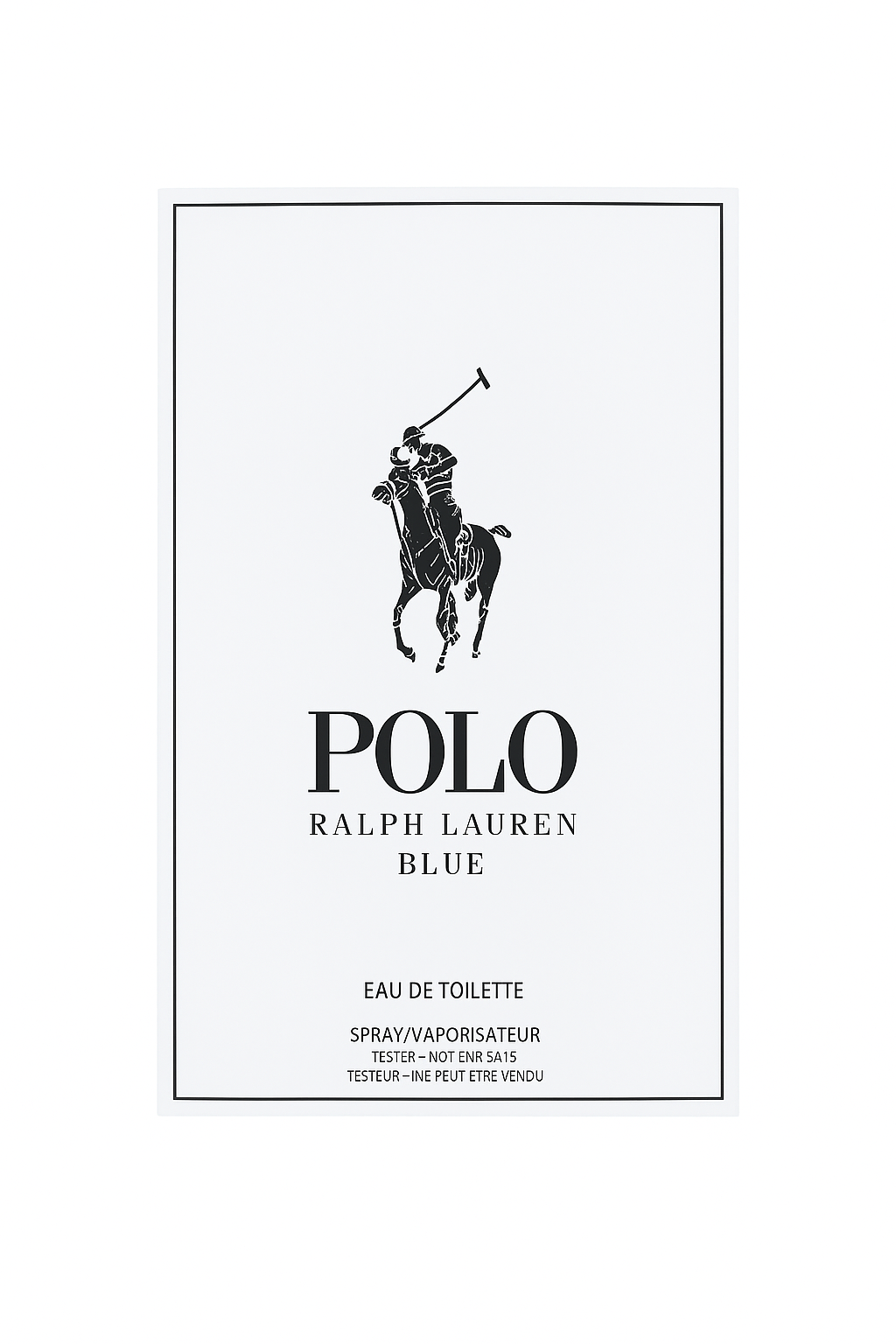 Polo Ralph Lauren Blue Eau de Toilette packaging with logo on a white background Monza Outlet
