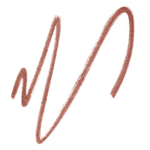 Rose gold makeup pencil swatch on a white background Monza fashion outlet, monza outlet, shein outlet, shien outlet cosmetics, makeup, perfume