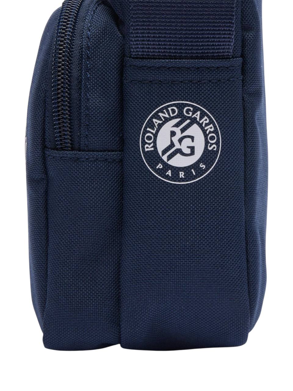 Navy blue pouch with Roland Garros Paris logo on a white background Lacoste Monza Outlet, Monza Fashion, Shein Outlet