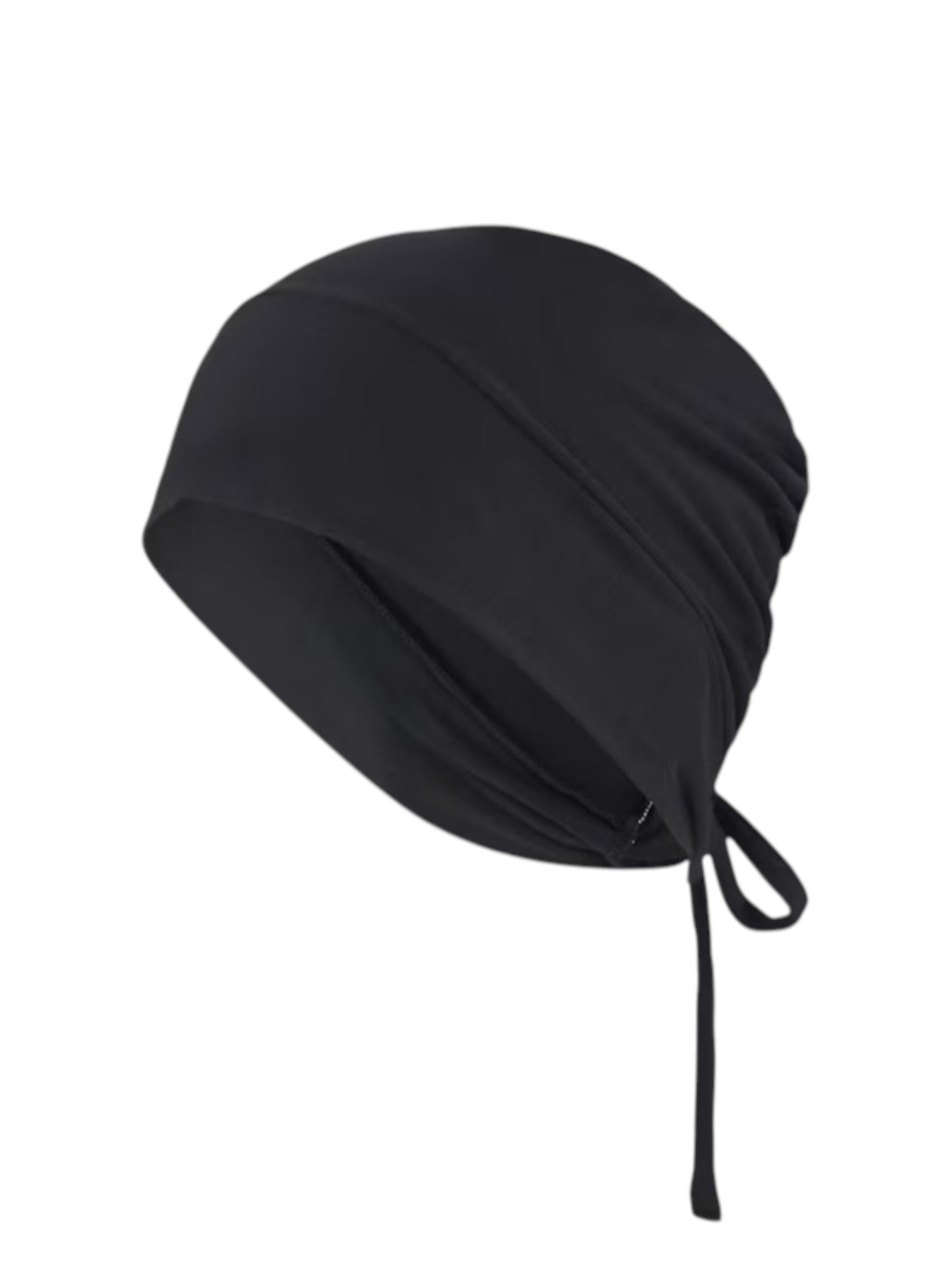 Black headscarf with a tie on a white background. Puma, Monza Outlet, Monza Fashion, Shein Outlet