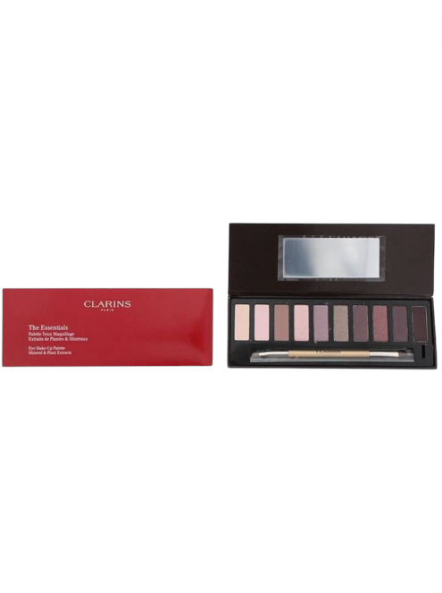 Clarins makeup palette with red box on a white background monza outlet, Shein outlet, monza fashion