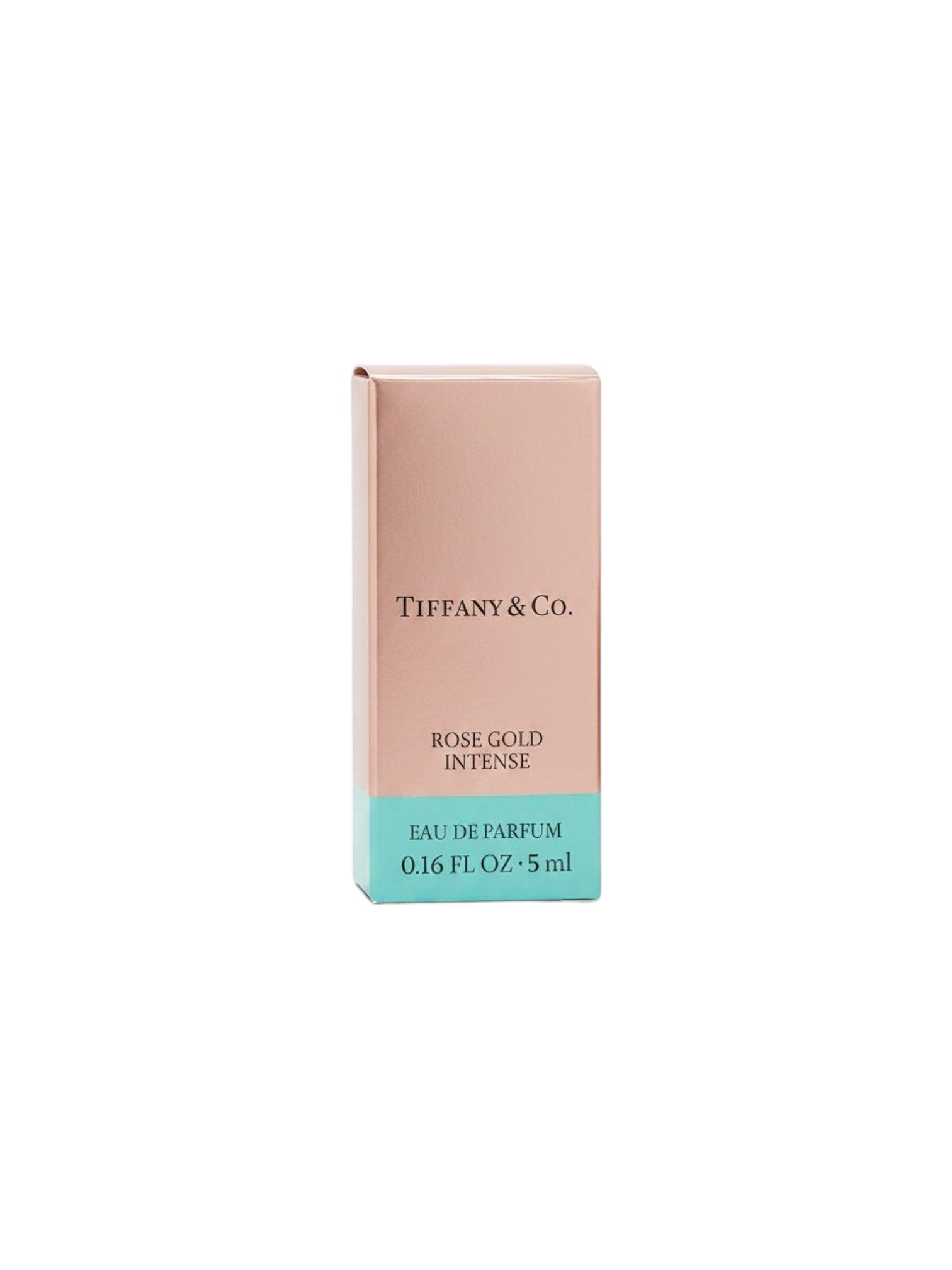 Tiffany & Co. Rose Gold Intense eau de parfum packaging on a white background. Tiffany Co, Monza Outlet, Monza Fashion, Shein Outlet