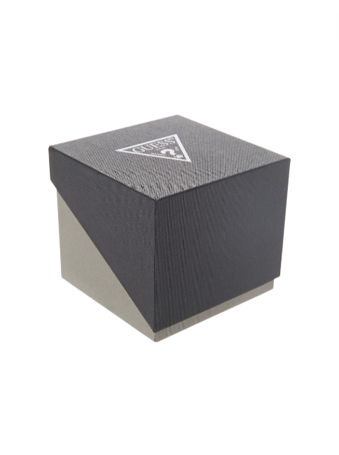 Black jewelry box with a brand logo on a white background monza outlet, Shein outlet, monza fashion