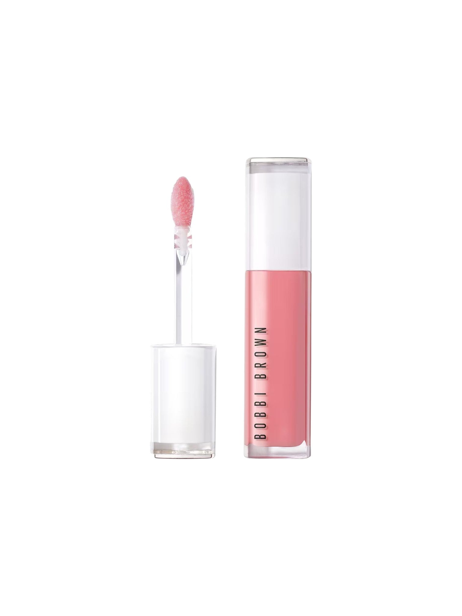 Lip gloss with applicator and Bobbi Brown branding on a white background. Bobbi Brown, Monza Outlet, Monza Fashion, Shein Outlet