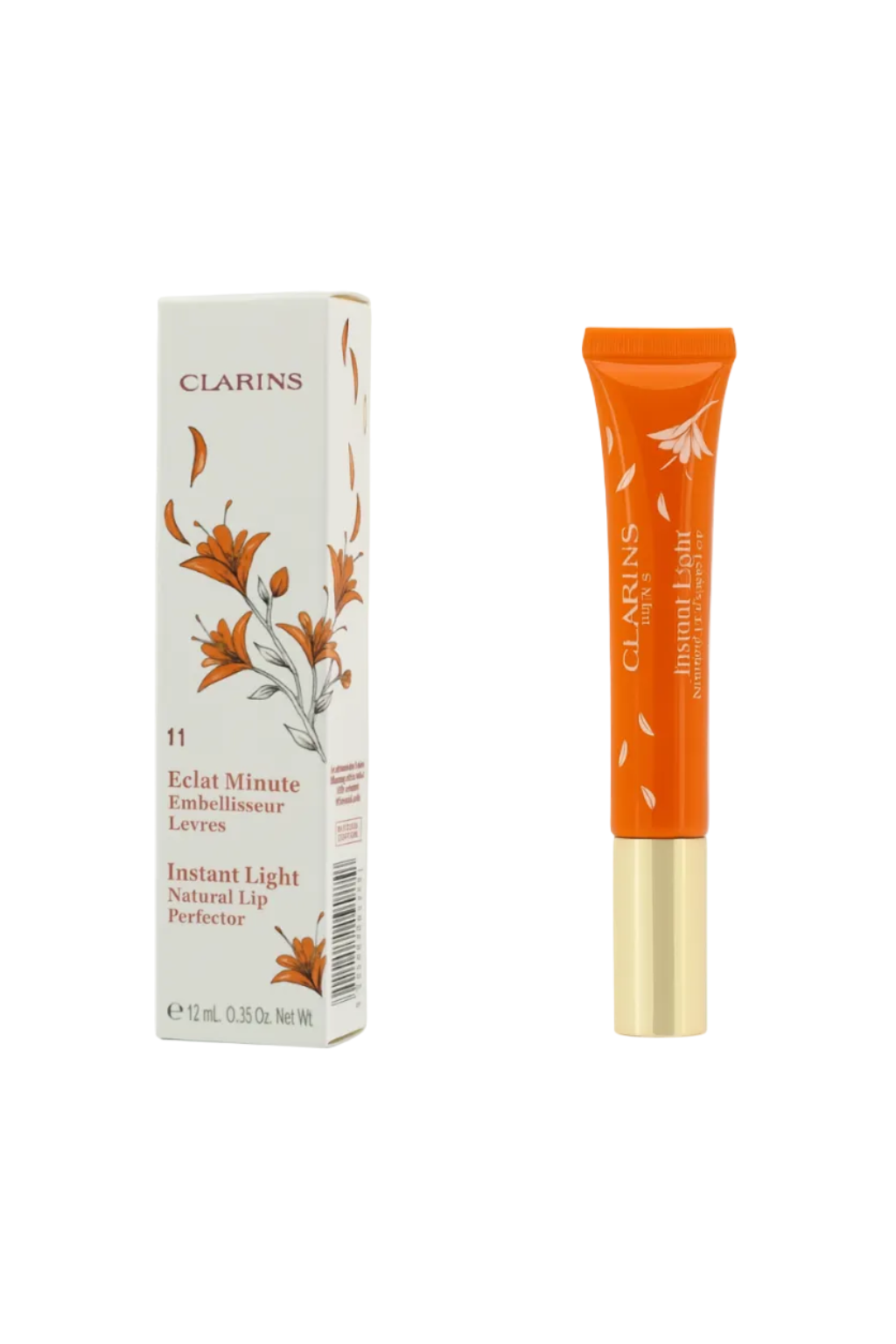 Clarins lip product with packaging on a white background monza outlet, Shein outlet, monza fashion