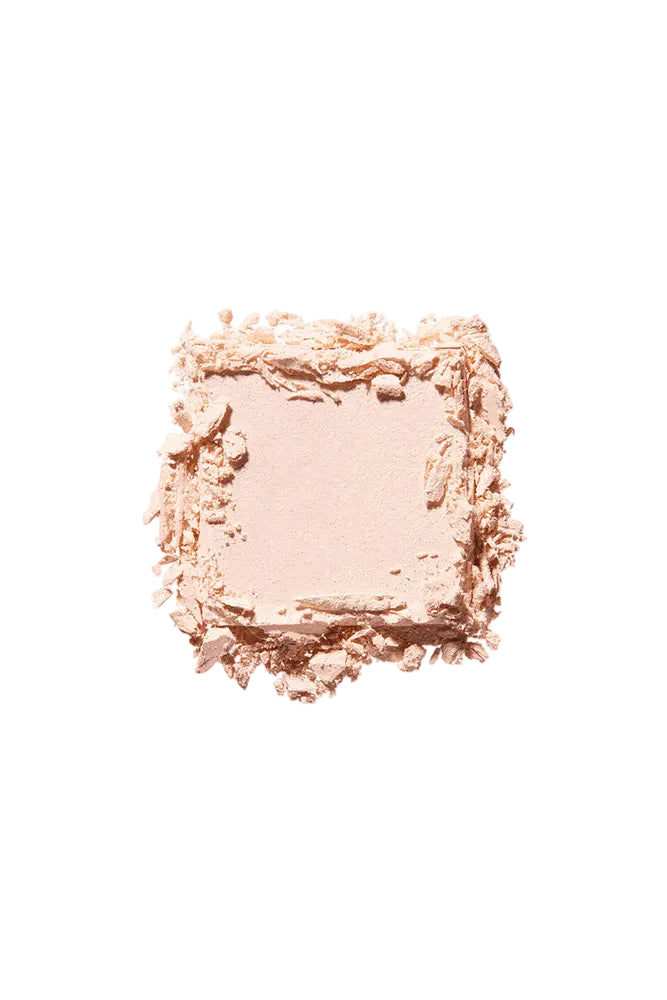 Square of light pink makeup powder on a white background Monza fashion outlet, monza outlet, shein outlet, shien outlet cosmetics, makeup, perfume