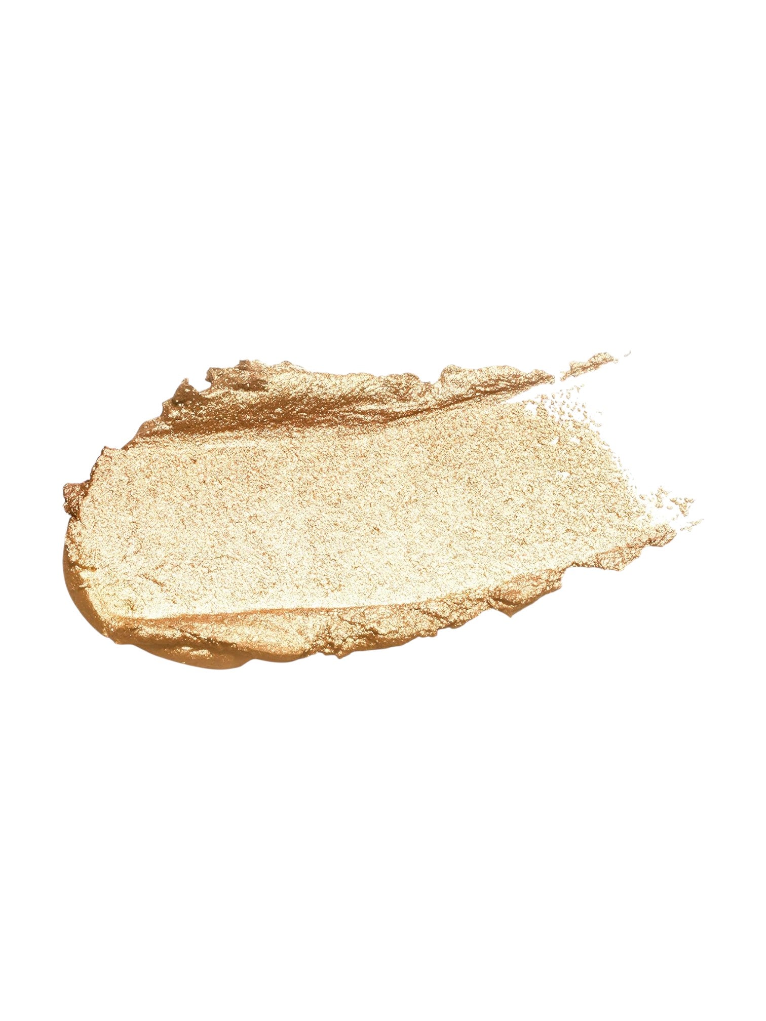 Gold makeup swatch on a white background. Kiko Milano, Monza Outlet, Monza Fashion, Shein Outlet