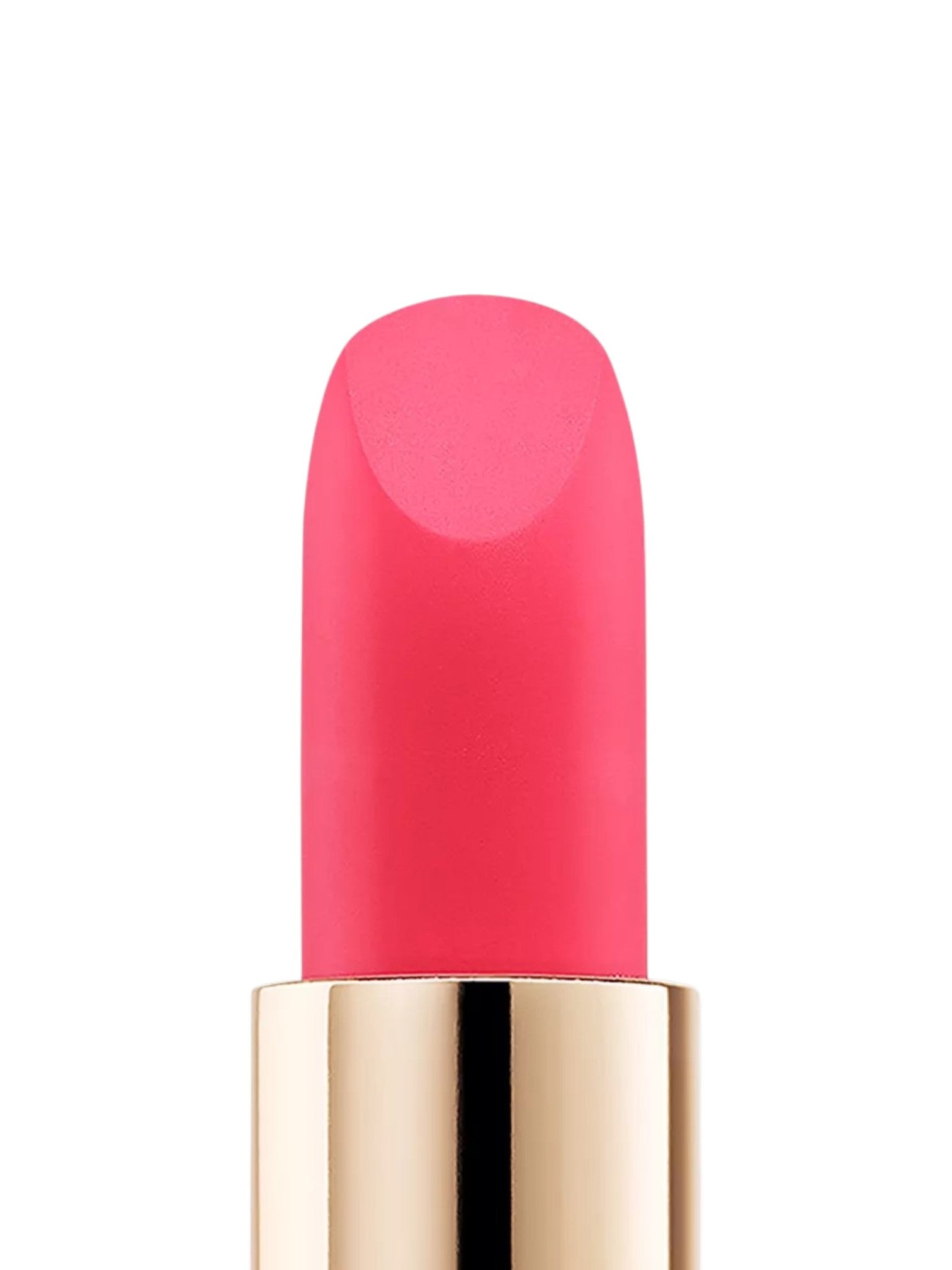 Pink lipstick with gold casing on a white background. lancome, Monza Outlet, Monza Fashion, Shein Outlet