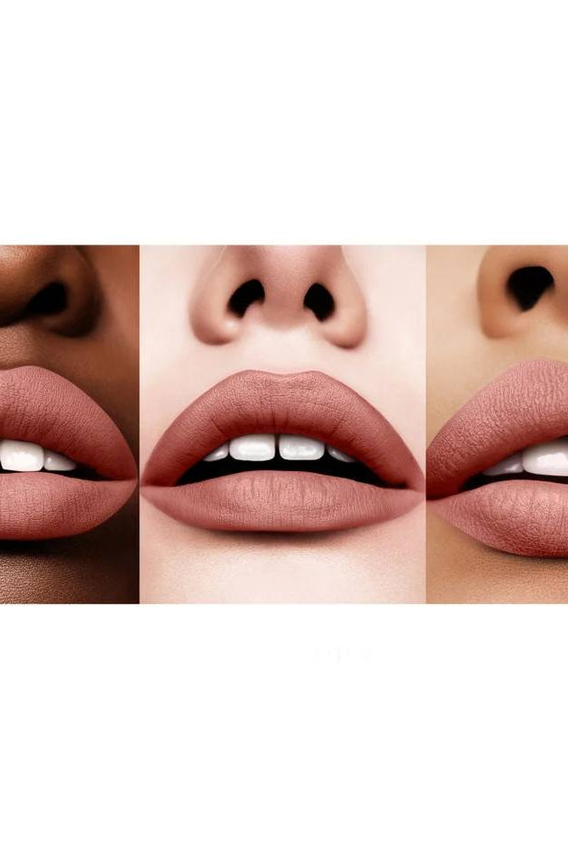 Three different shades of lipstick on lips. Monza Outlet