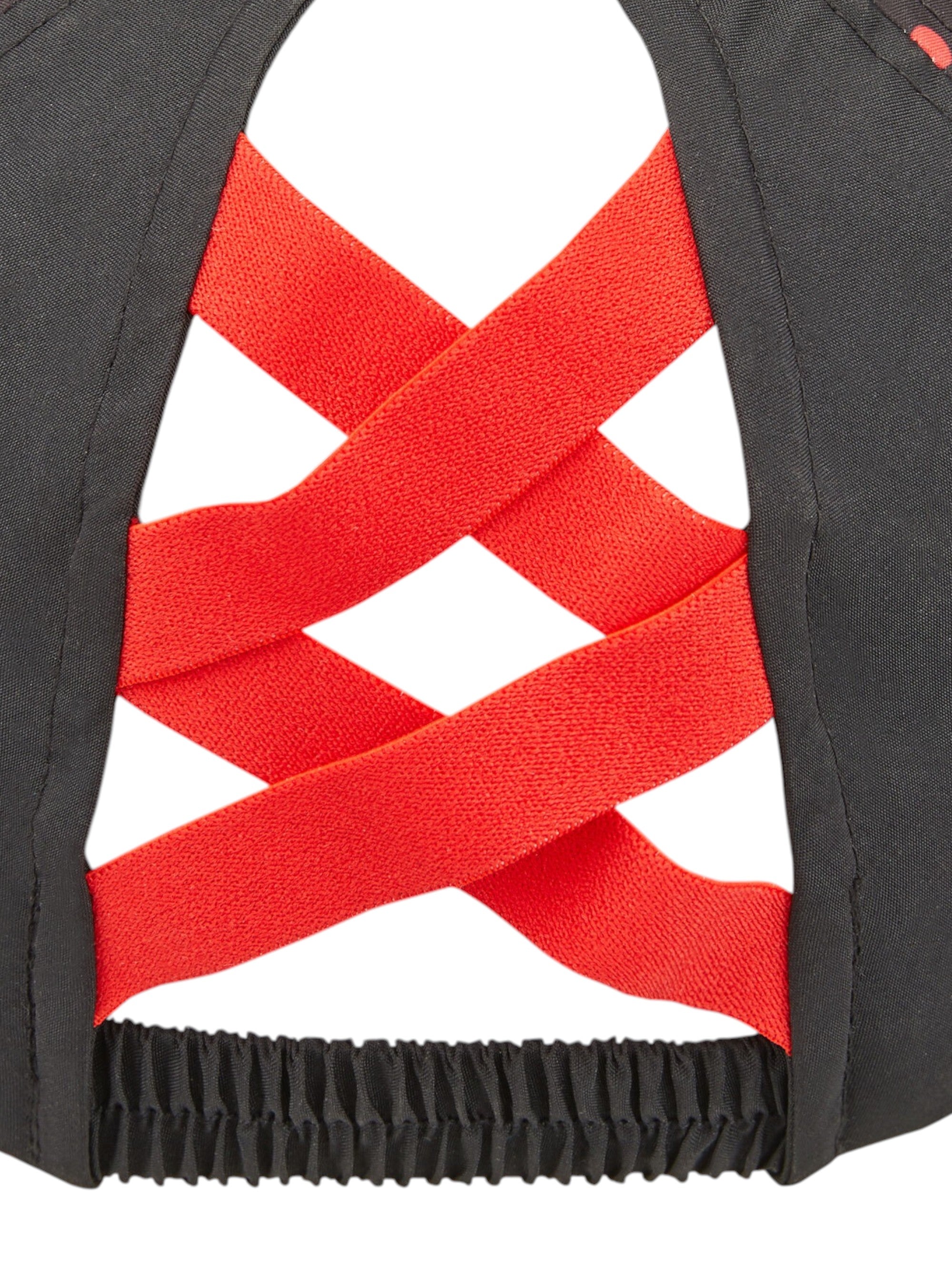 Close-up of a red and white striped pattern on a black background Puma Monza Outlet