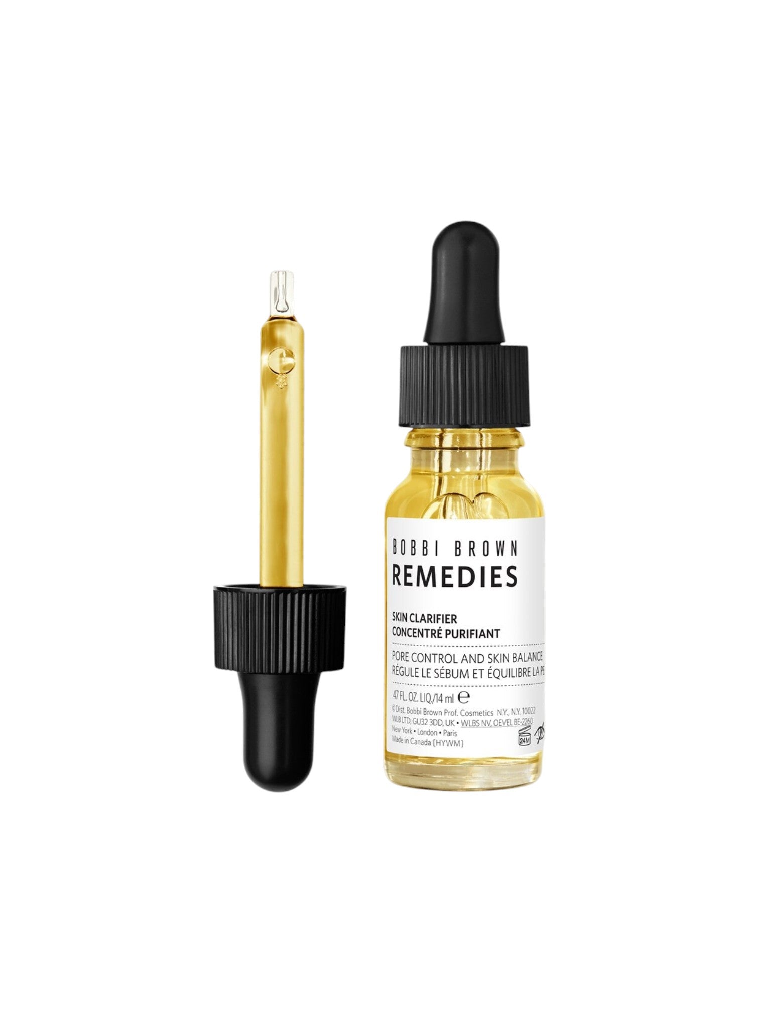 Dobie Brown Remedies skincare product with dropper on a white background. Bobbi Brown, Monza Outlet, Monza Fashion, Shein Outlet