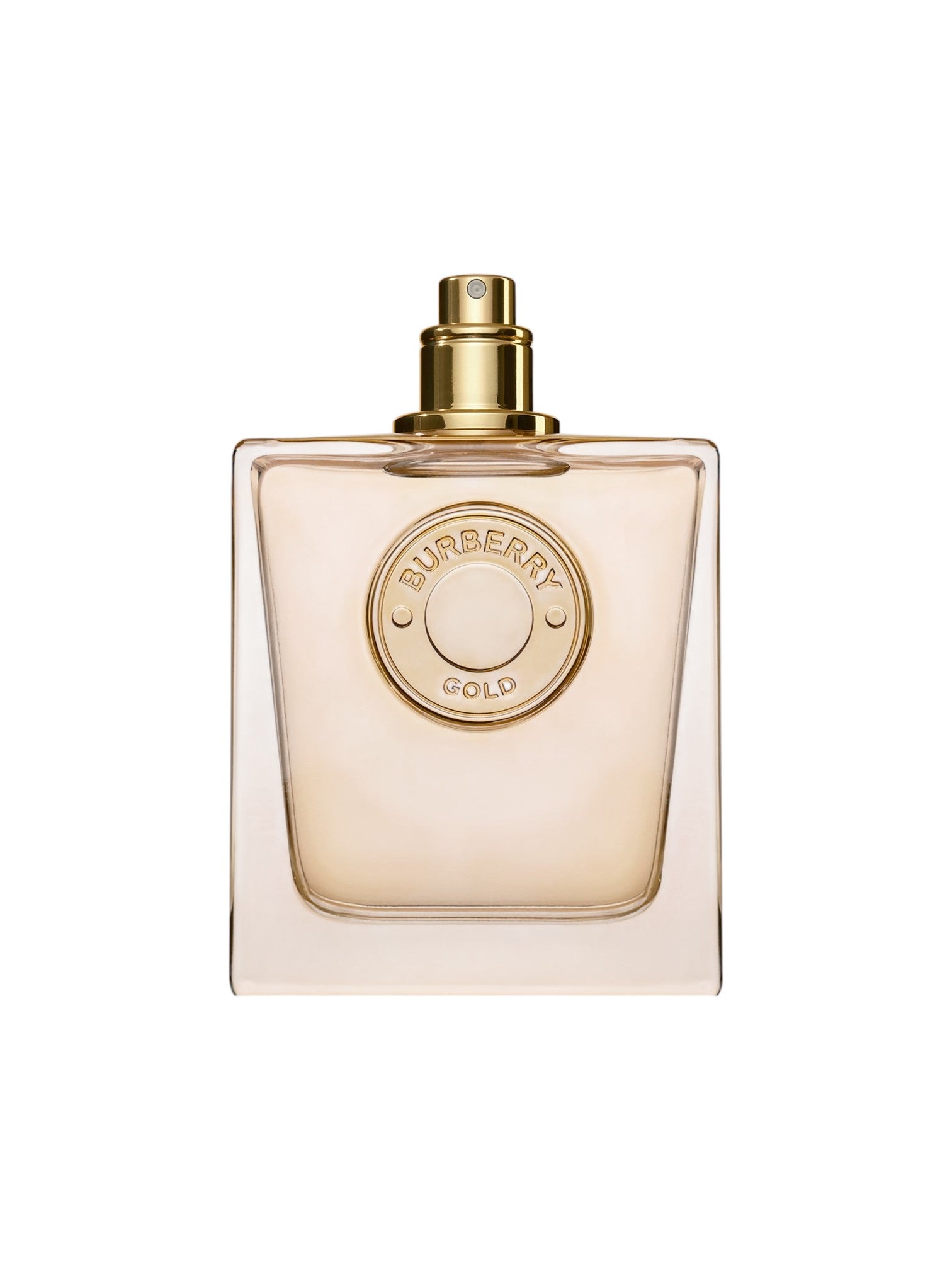 Burberry Gold perfume bottle on a white background. Burberry, Monza Outlet, Monza Fashion, Shein Outlet
