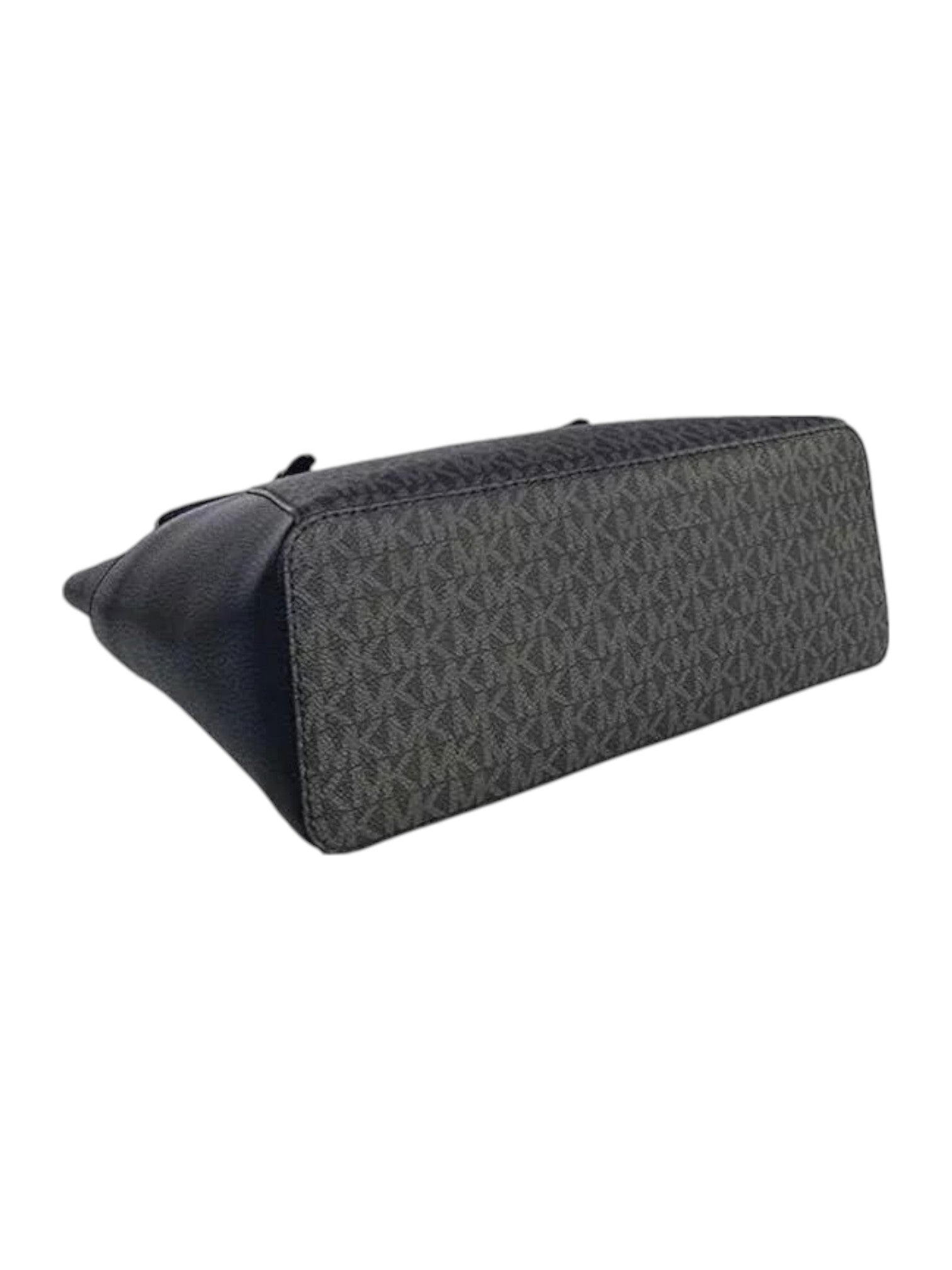 Black rectangular pouch with pattern on a white background Michael Kors Monza Outlet